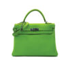 Hermes Kelly 32 Lime and Vert Green Candy Bag