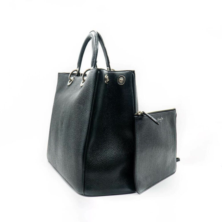 Túi xách Dior Blue Leather Large Diorissimo Shopper Tote Bag Di00015