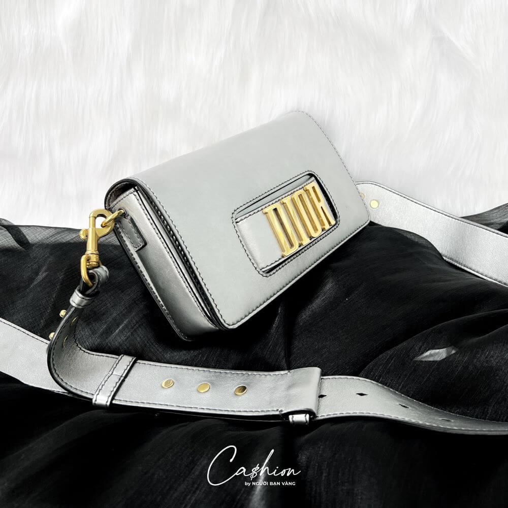 Dior J'Adior Slot Handclasp Calfskin Flap Bag Noir Di00016