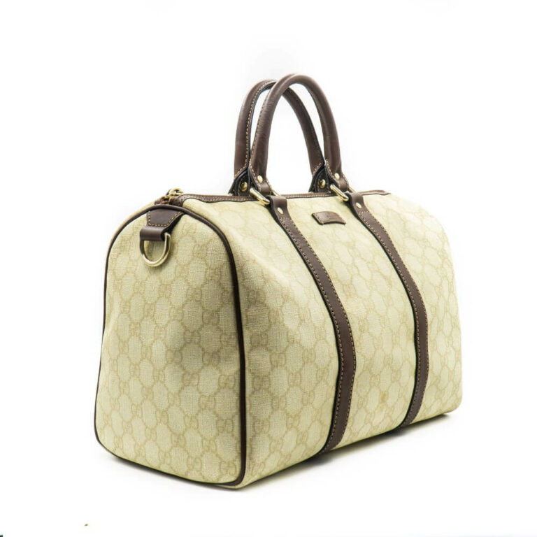 Túi xách Gucci Ivory Monogram GG Supreme Joy Boston Bag G00011