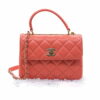 Chanel Chain Trendy Cc Medium Lambskin Top Handle Leather Shoulder Bag C15