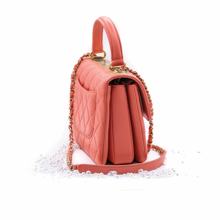 Chanel Chain Trendy Cc Medium Lambskin Top Handle Leather Shoulder Bag C15