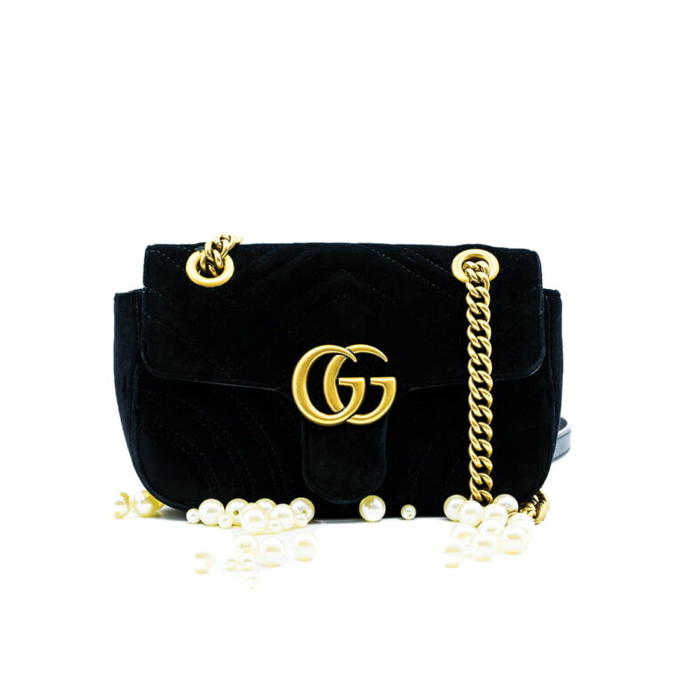 GG Marmont Flap Bag Matelasse Velvet G00024