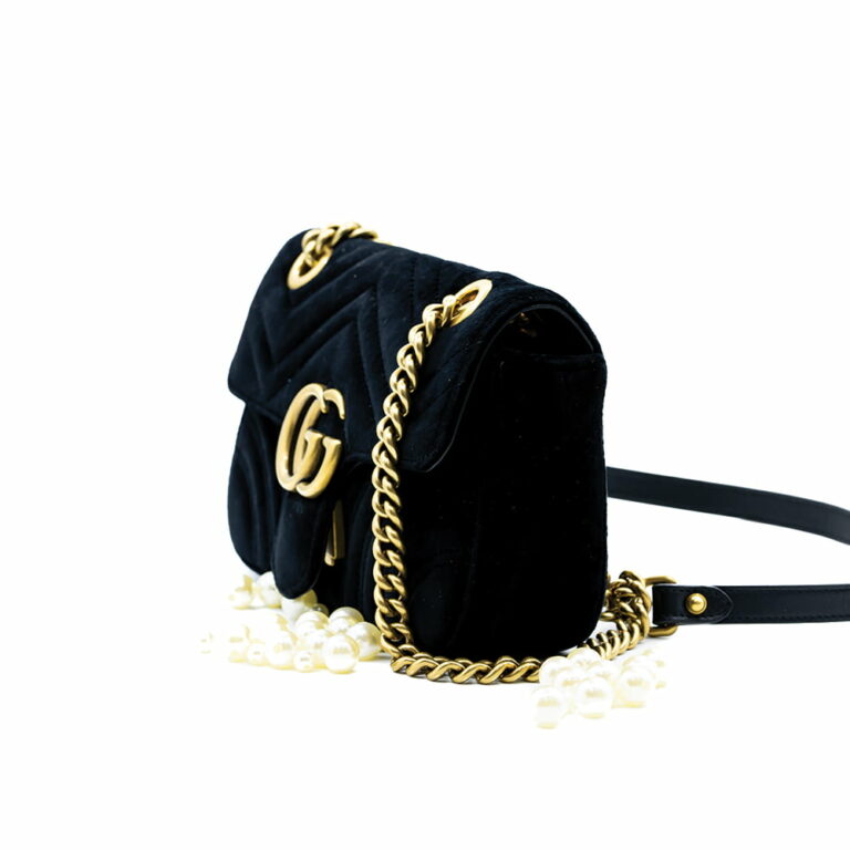 GG Marmont Flap Bag Matelasse Velvet G00024