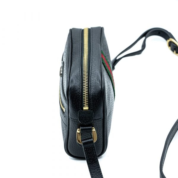 Gucci Black Ophidia Shoulder Leather Mini Cross Body Bag G00022