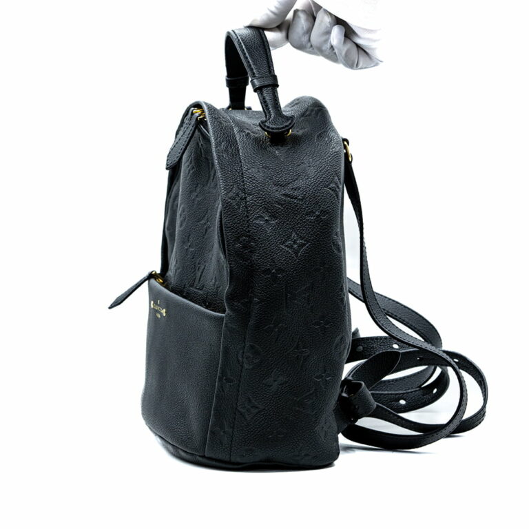 Louis Vuitton Black Sorbonne Monogram Empreinte Leather Backpack LV00038