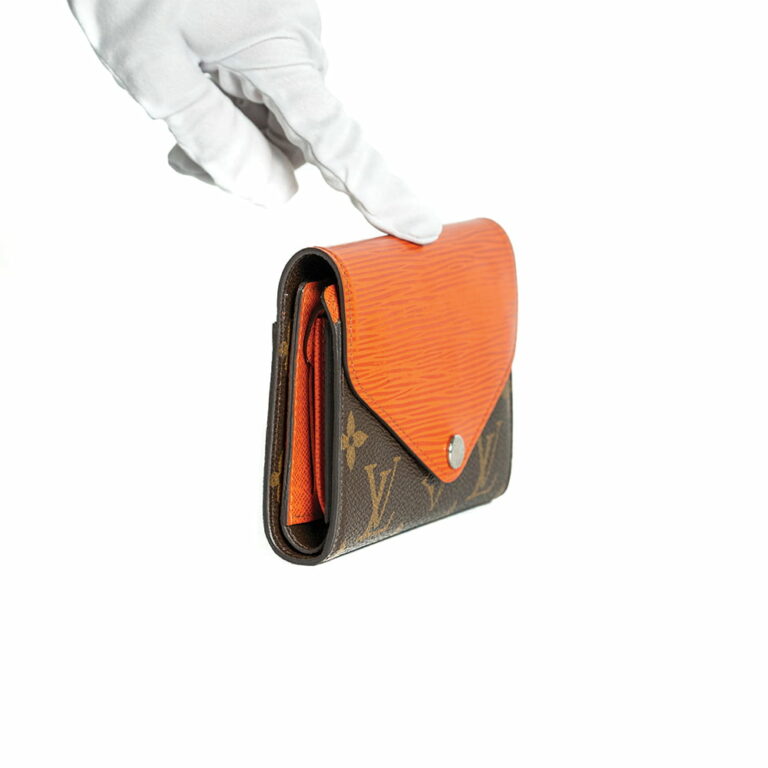 Louis Vuitton Marie-Lou Epi Monogram Canvas Compact Wallet Orange LV00046