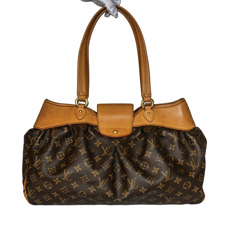 Louis Vuitton Brown Monogram Canvas Leather Boetie MM Shoulder Bag LV00049