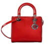 Túi xách Lady Dior Handbag In Red Patent Leather Di00022