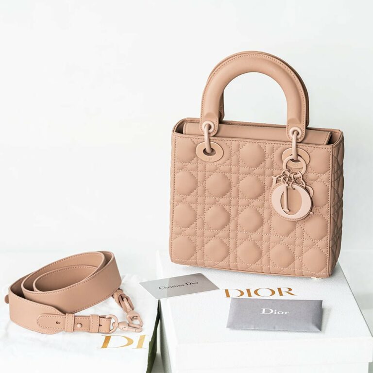 Túi xách Dior Small Matte Lady Chain Bag Cannage Quilt Calfskin Di00024