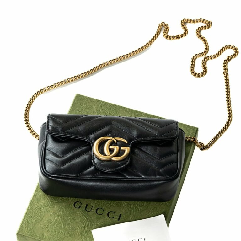 Túi xách Gucci Marmont Super Mini Black Bag G00028
