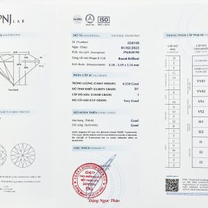 Kim cương 5.18 - 5.19 SI1 I DM00088