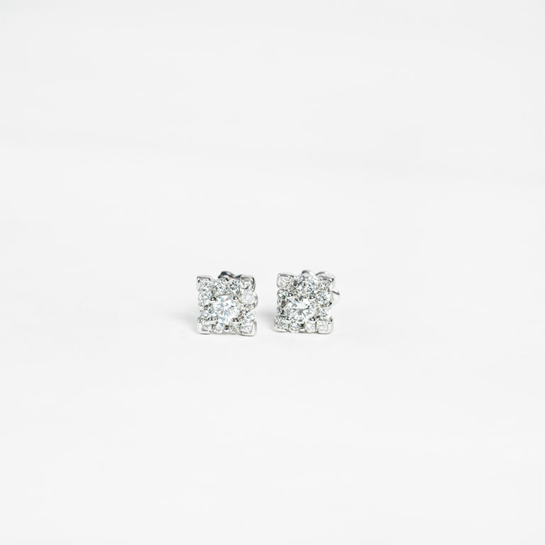 Bông tai kim cương 14K-0.736 3.6mm SI-H J44