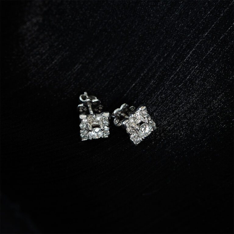 Bông tai kim cương 14K-0.736 3.6mm SI-H J44