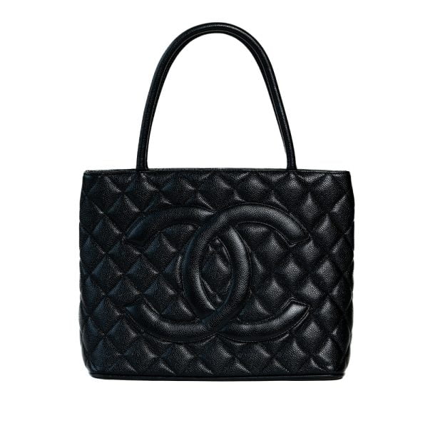 Túi xách Chanel Medallion Tote Caviar Black C24