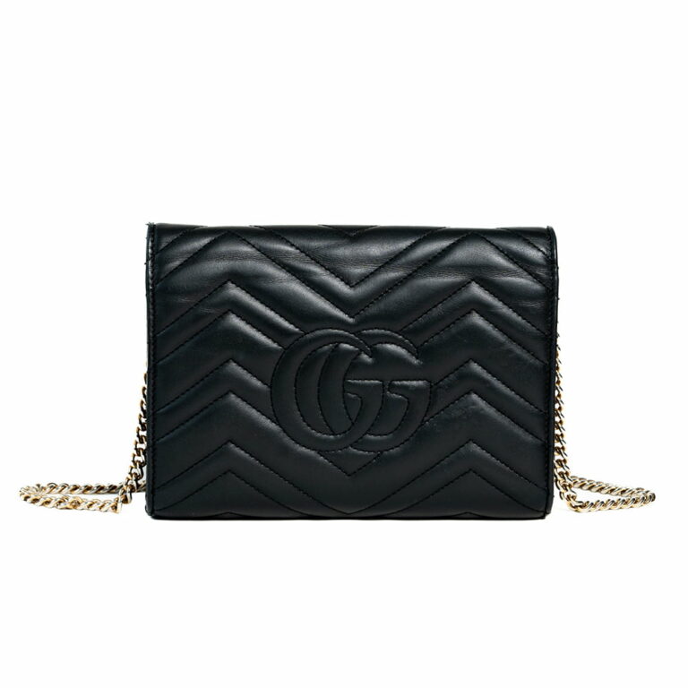 Túi xách Gucci Marmont WOC Cross Body Bag Black Leather G00033