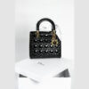 Túi xách Medium Lady Dior Bag Black Patent Cannage Calfskin Di00026