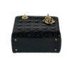 Túi xách Medium Lady Dior Bag Black Patent Cannage Calfskin Di00026