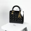 Túi xách Medium Lady Dior Bag Black Patent Cannage Calfskin Di00026