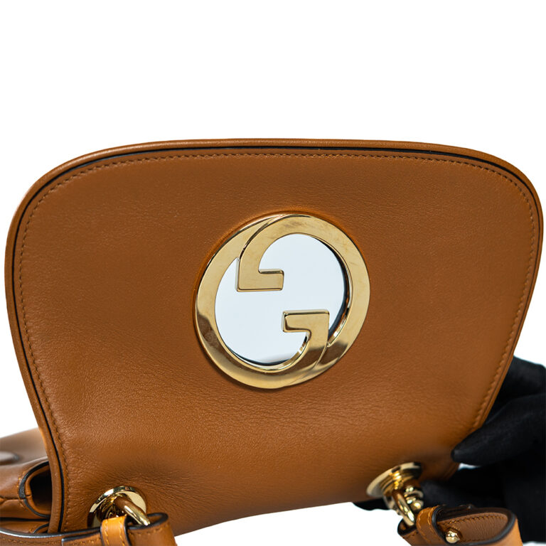 Túi xách Gucci Blondie Medium Shoulder Bag Brown Gold G00041