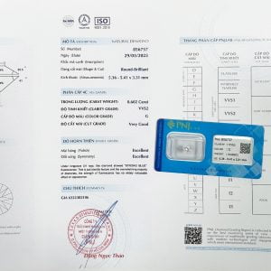 Kim cương 5.36 - 5.41 VVS2 G DM00130