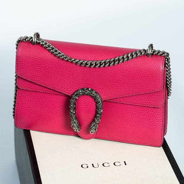 Gucci Pink Leather Shoulder Dionysus Bag G00046