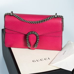 Gucci Pink Leather Shoulder Dionysus Bag G00046