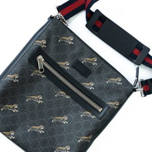 Gucci Tiger Messenger Shoulder Bag Black G00051