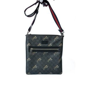 Gucci Tiger Messenger Shoulder Bag Black G00051