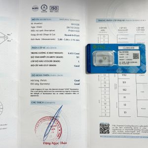 Kim cương 5.00 - 5.06 SI1-L TAH2310262