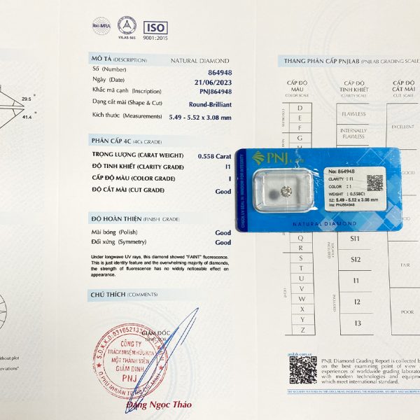 Kim cương 5.49 - 5.52 I1-I CTH2312614