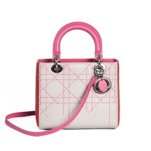 Lady Dior Tri-Color Pink Light Pink and Grey Di00033