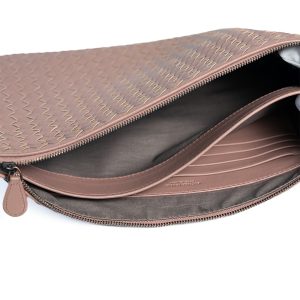 Túi xách Leather Clutch Bag Bottega Veneta Pink BV0006