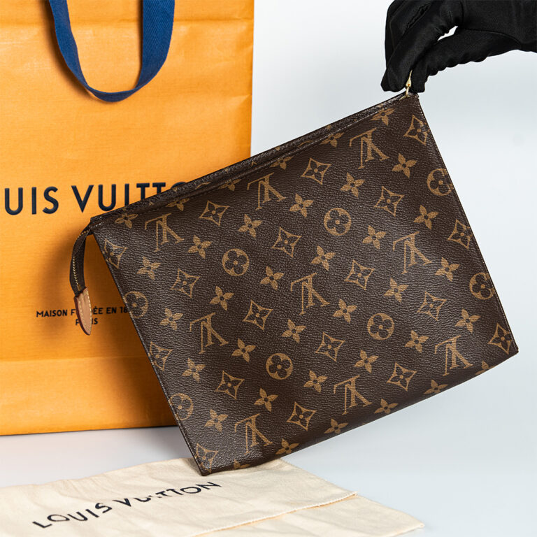 Louis Vuitton Clutch Brown Monogram LV00079