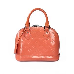 Louis Vuitton Women's Coral Patent Leather Monogram Alma BB Bag LV00076