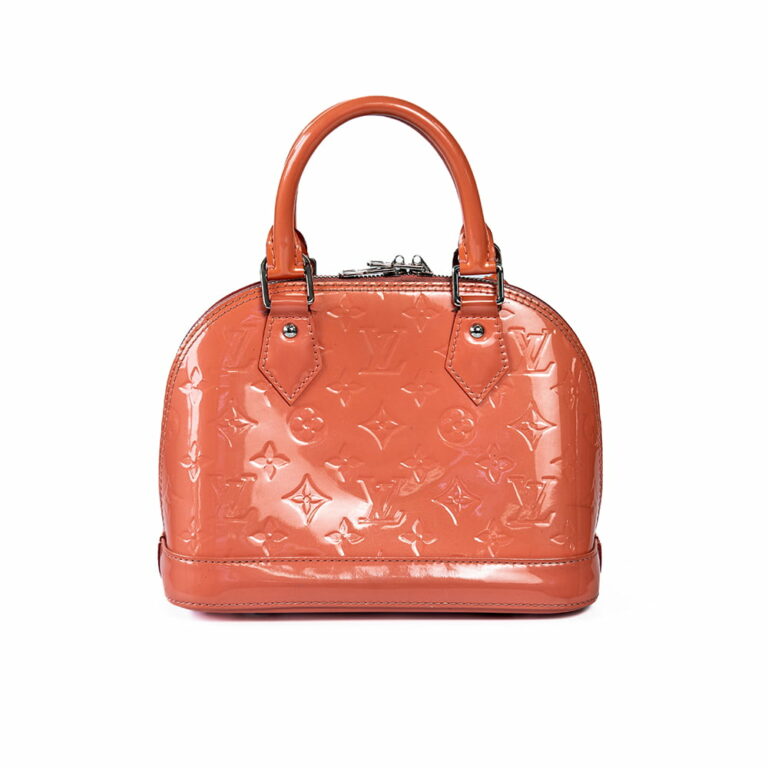 Louis Vuitton Women's Coral Patent Leather Monogram Alma BB Bag LV00076