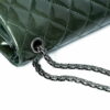 Chanel Classic Patent Màu Xanh Khóa Bạc C29