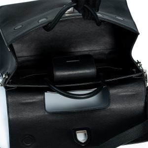 Christian Dior Black Pebbled Leather Large Diorever Di00037