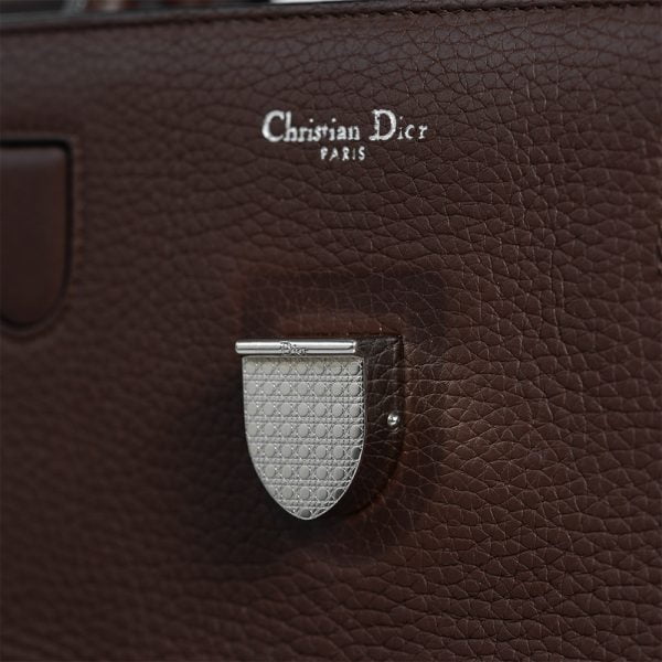 Christian Dior Brown Pebbled Leather Large Diorever Bag Di00035