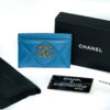 Card Holder Chanel C19 Màu Xanh Ngọc C32