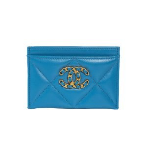 Card Holder Chanel C19 Turquoise