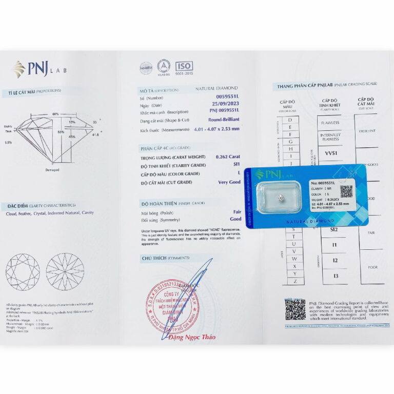 Kim cương 4.01 - 4.07 SI1-L ADO2323784