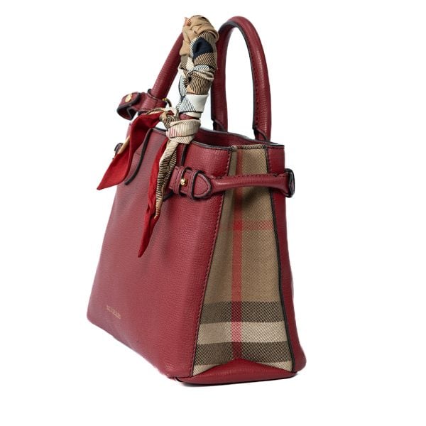 Túi Xách Burberry Banner Màu Đỏ BB0011