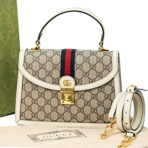 Gucci Ophidia Small Top Handle Bag Beige G00068