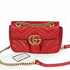 Gucci Red Marmont Size 22 Gold Lock