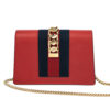 Gucci Sylvie Mini Chain Wallet Red