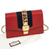 Gucci Sylvie Mini Chain Wallet Red