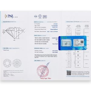 Kim cương 4.62 - 4.66 VS1-F GVP2326032