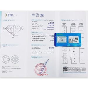 Kim cương 5.82 - 5.87 VVS1-H BHO2324415