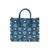 MCM München Tote in Vintage Denim Jacquard MCM01